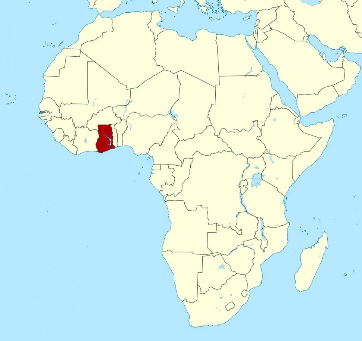 žemėlapis afrikos rodo gana