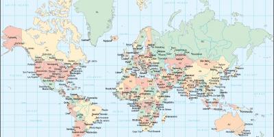 Ganos šalies pasaulio žemėlapyje