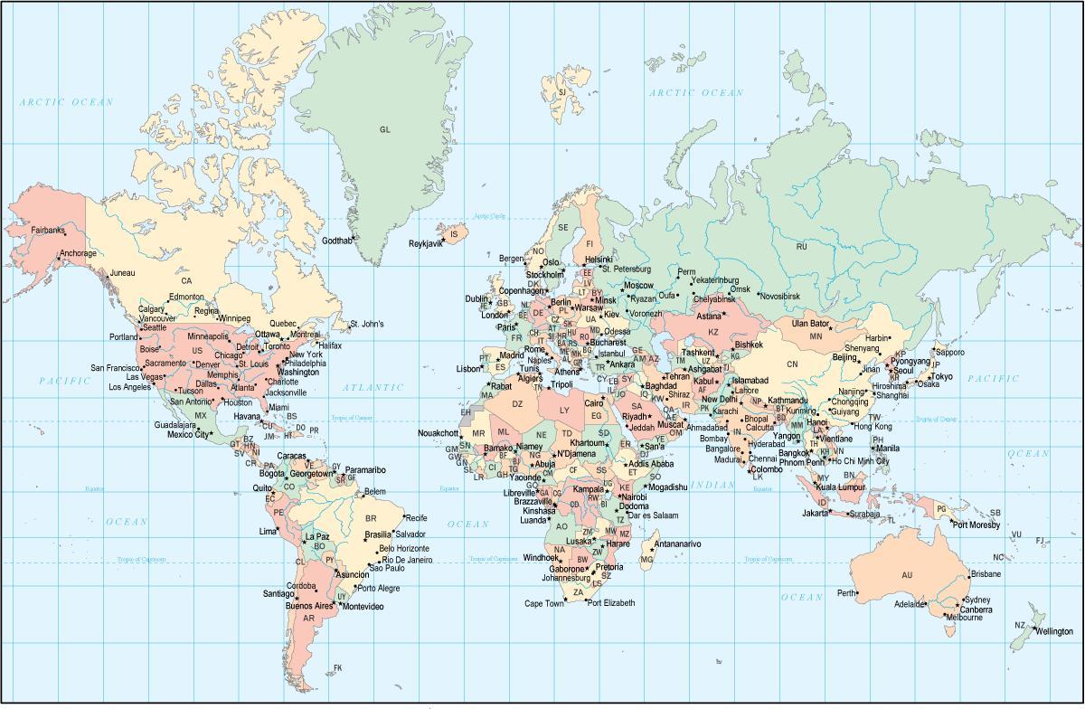 ganos šalies pasaulio žemėlapyje